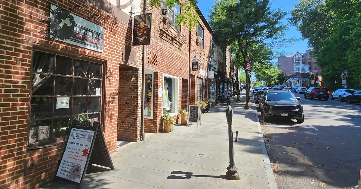Killer Silver Tattoo Studio storefront at 34 Garth Rd in Scarsdale, NY, its home since March 2021